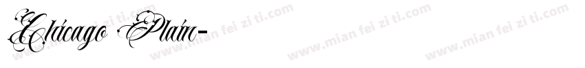 Chicago Plain字体转换